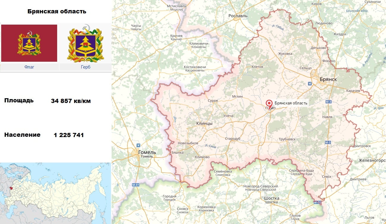 Где город брянск на карте. Карта России с областями Брянская область. С кем граничит Брянск и Брянская область. Брянская область Злынков карта России.